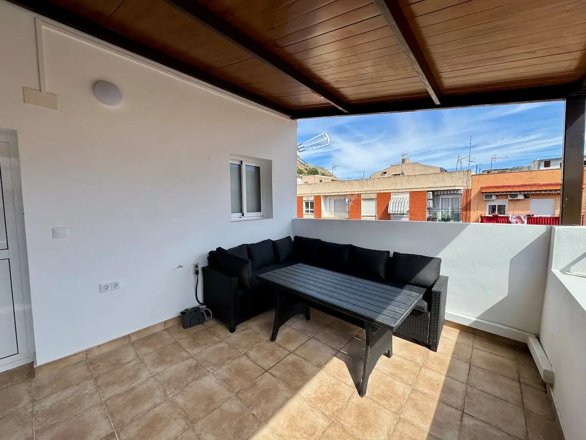 Terraza compartida con vistas a Blanca